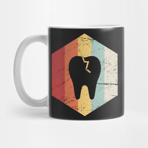 Cracked Tooth – Retro 70s Dentist Icon by MeatMan